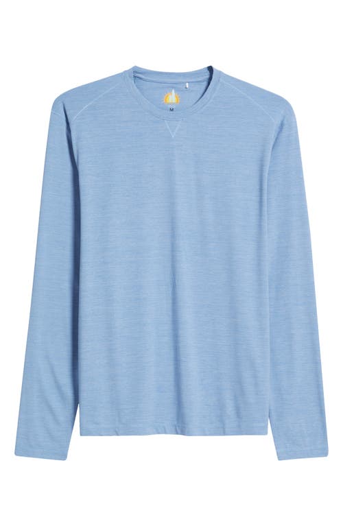 Johnnie-o Basin Long Sleeve Performance T-shirt In Tide