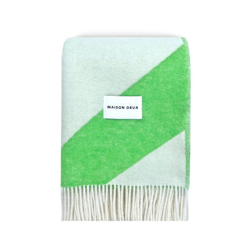 Maison Deux Swirl Blanket In Green