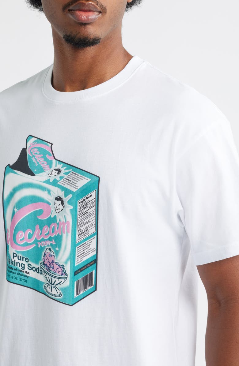 ICECREAM Baking Soda Graphic T-Shirt, Alternate, color, White