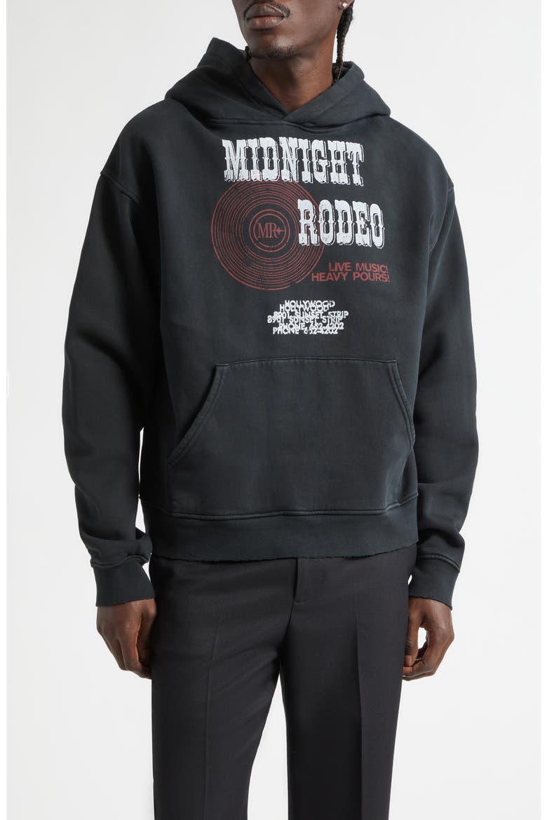 Heavy Pours Graphic Hoodie, Main, color, BLACK