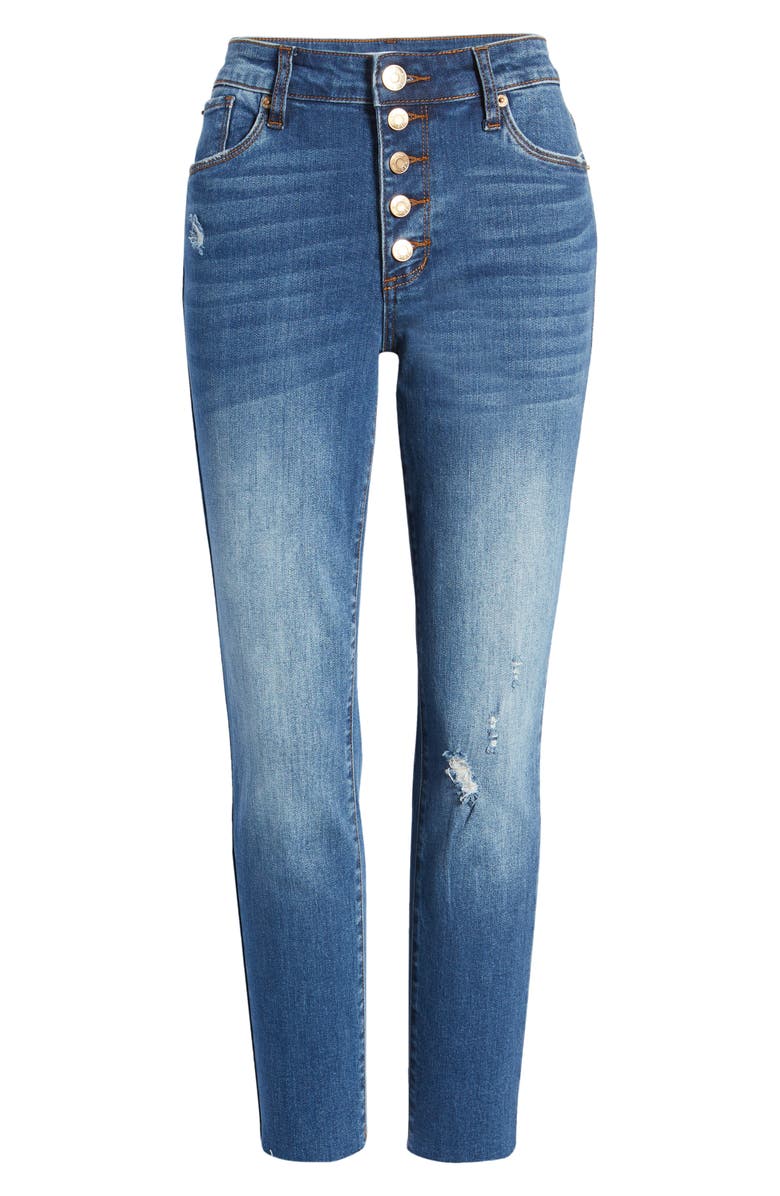 STS Blue Caroline High Waist Straight Leg Jeans, Alternate, color, Onyx