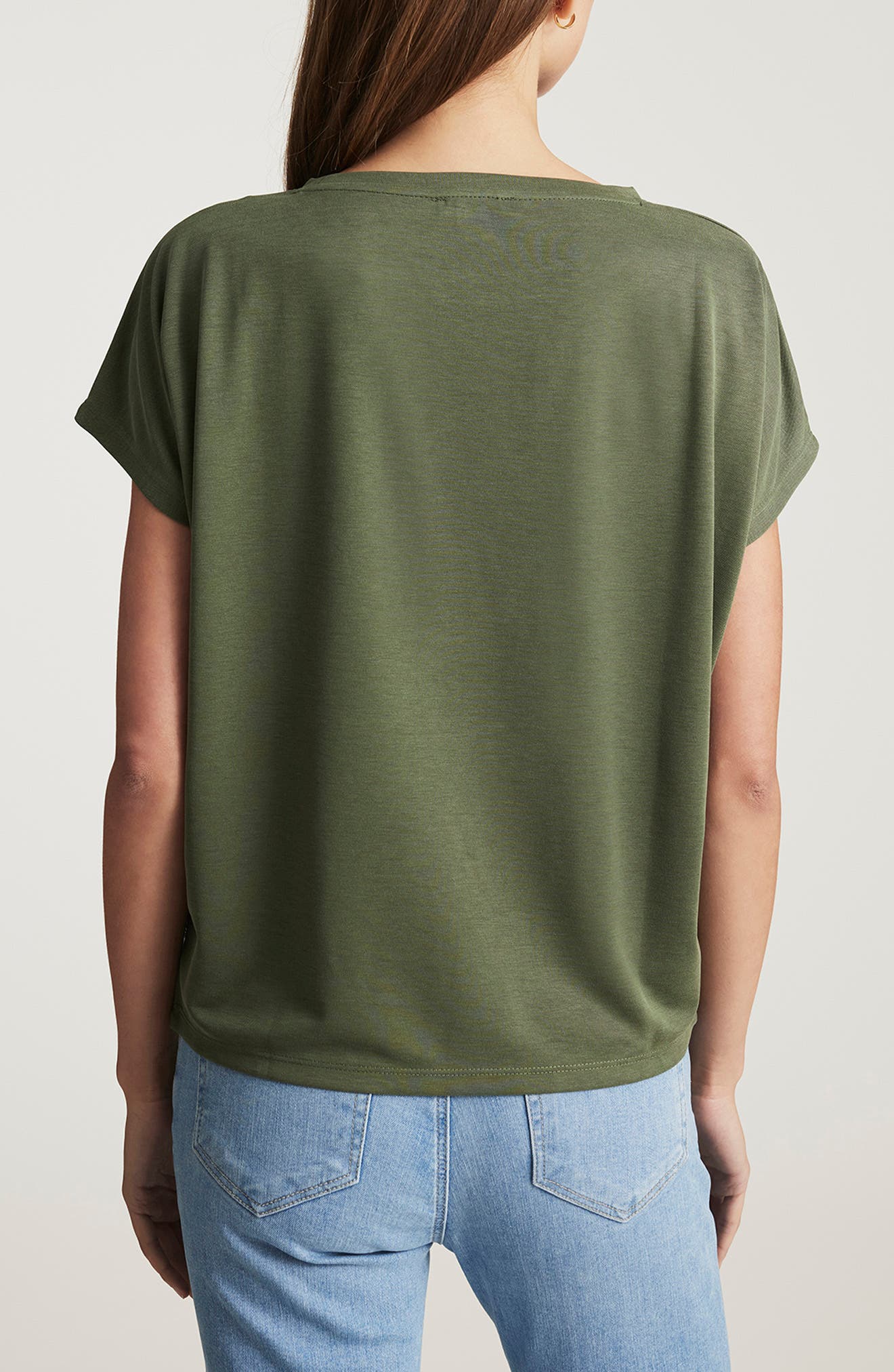 Luxe Touch Boat Neck T-Shirt - image 2