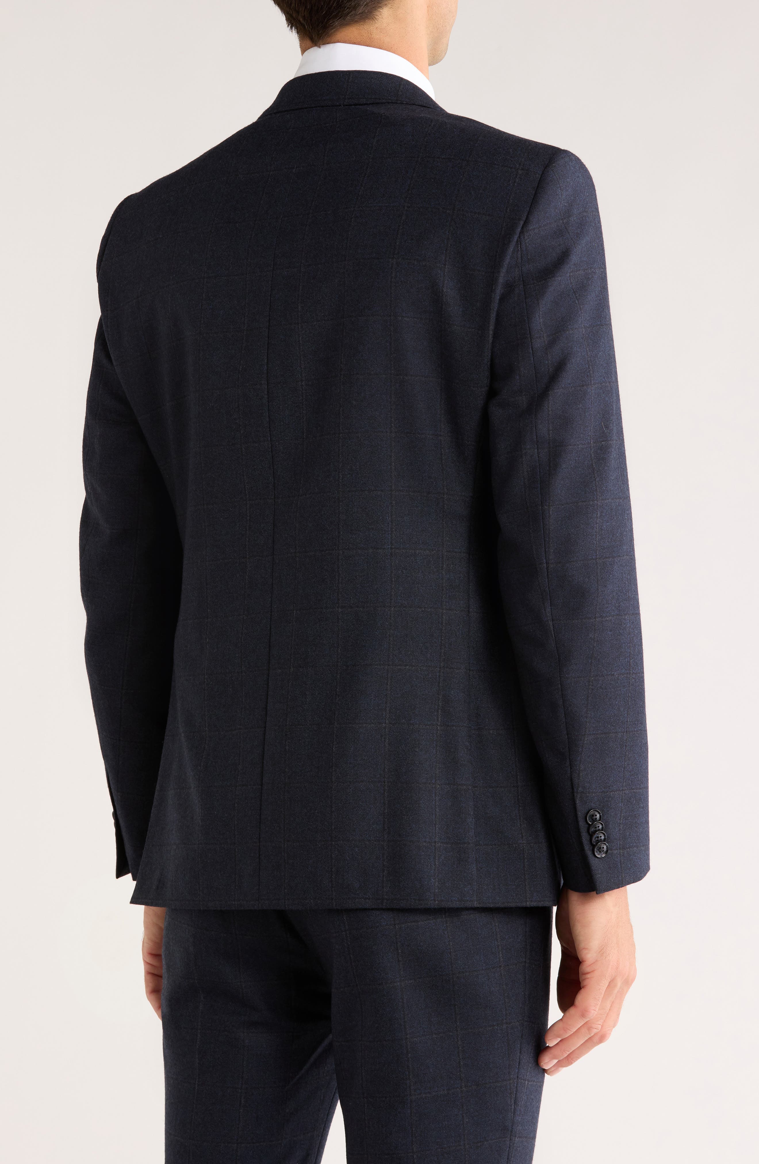 Plaid Two-Button Wool Sport Coat - image 2