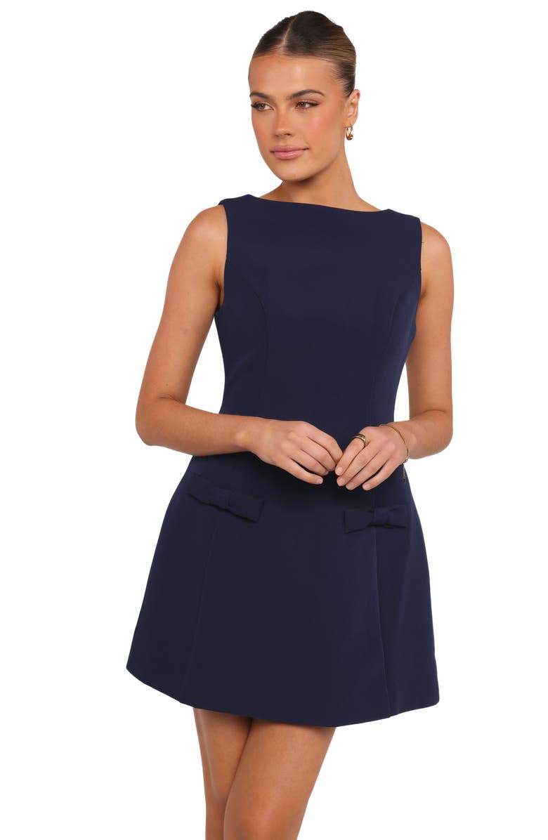 Petal & Pup Lorne Sleeveless Minidress, Alternate, color, Navy