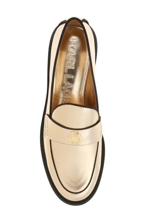 Karl Lagerfeld Paris Rylin Loafer In Gold