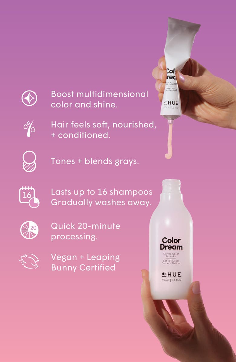 dpHUE Color Dream Demi-Permanent Hair Color Cream, Alternate, color, 