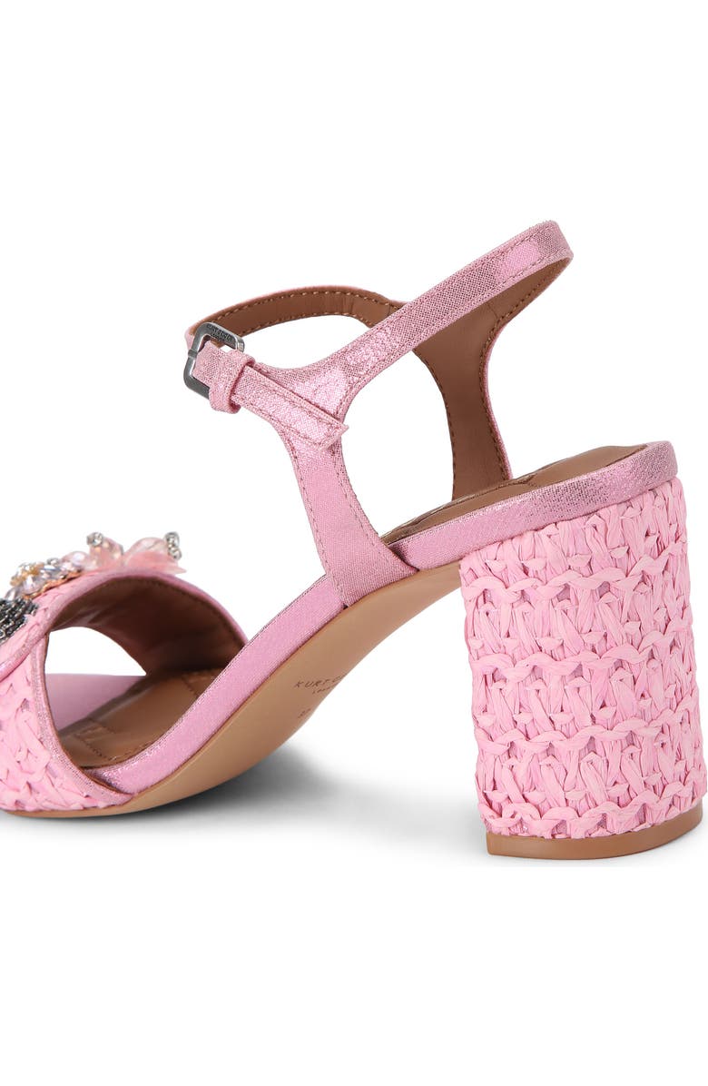 Kurt Geiger London Kensington Embellished Raffia Sandal, Alternate, color,