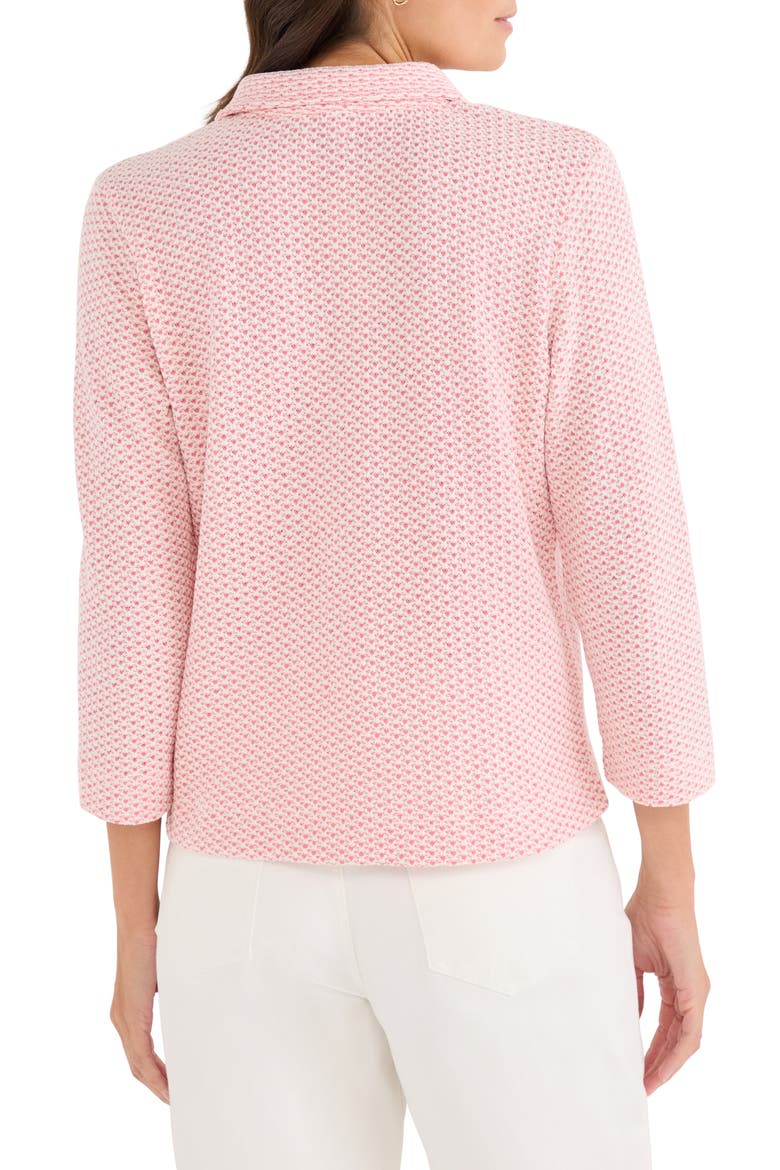Tuck Stitch Knit Polo, Alternate, color, PINK MULTI