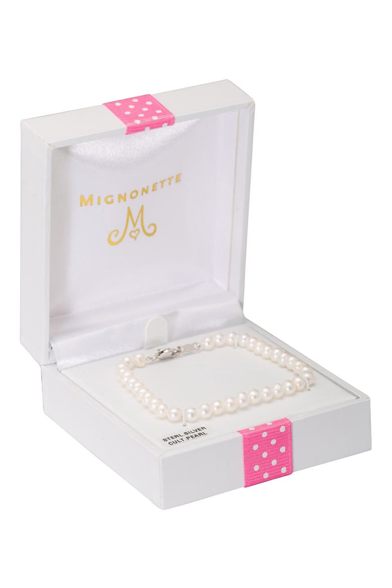 Sterling Silver & Cultured Pearl Bracelet, Alternate, color, SILVER