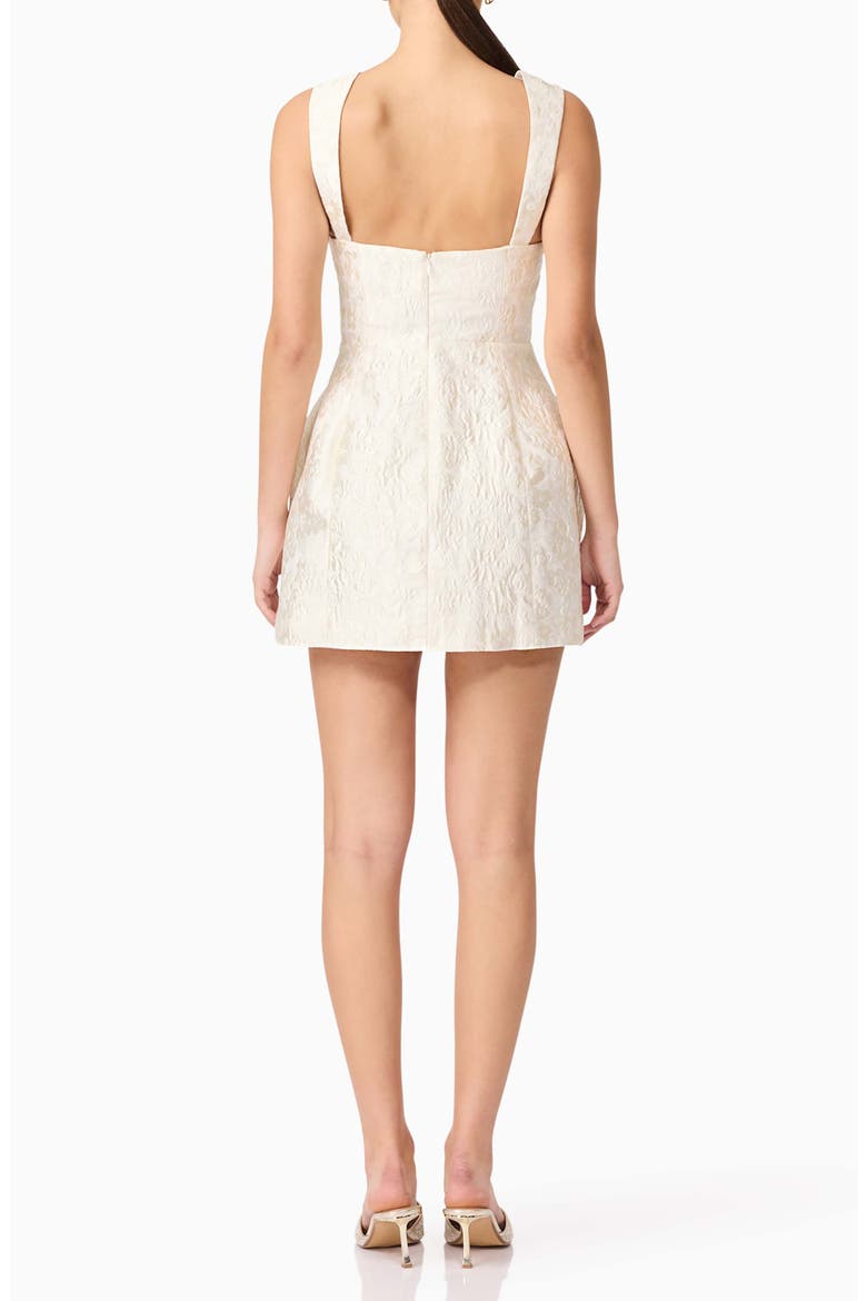 Galadirel Jacquard Sleeveless Minidress, Alternate, color, IVORY