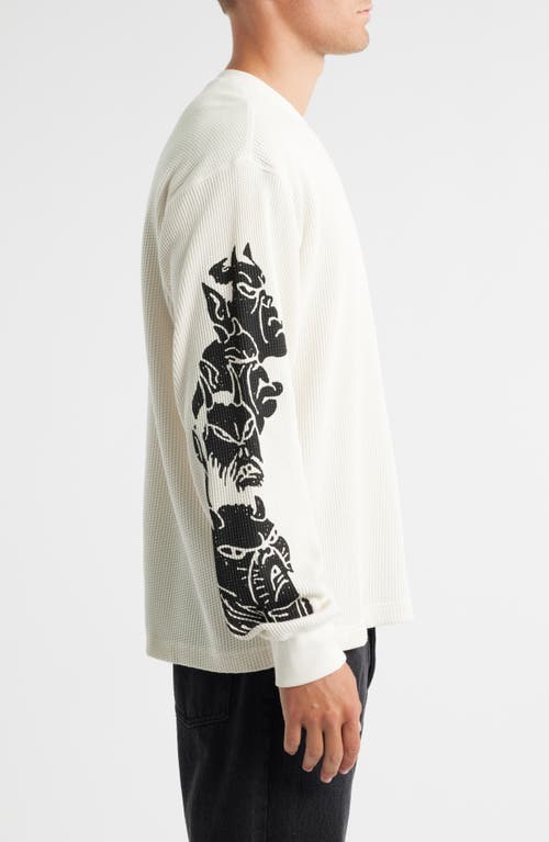 Obey Goblin Long Sleeve Thermal T-shirt In Neutral