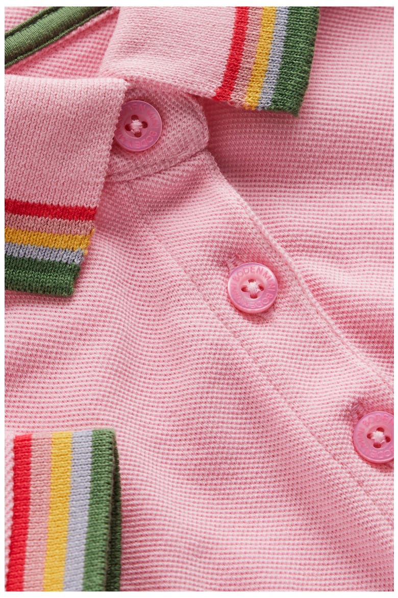 Kids' Piqué Jersey Polo Dress, Alternate, color, ALMOND PINK