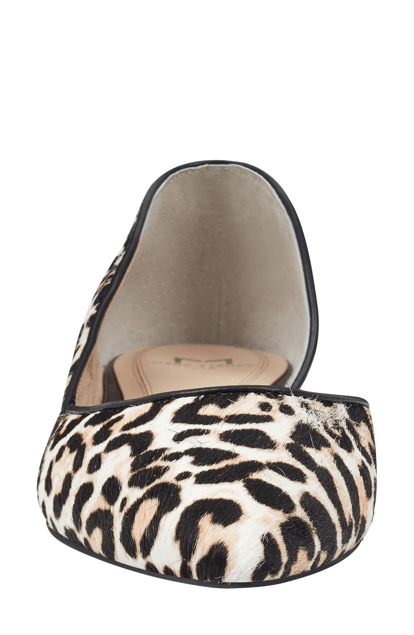 Sunny Genuine Calf Hair Flat, Alternate, color, WHITE LEOPARD CALF HAIR