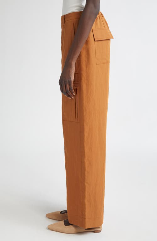 Vince Fluid Utility Pants In Brown