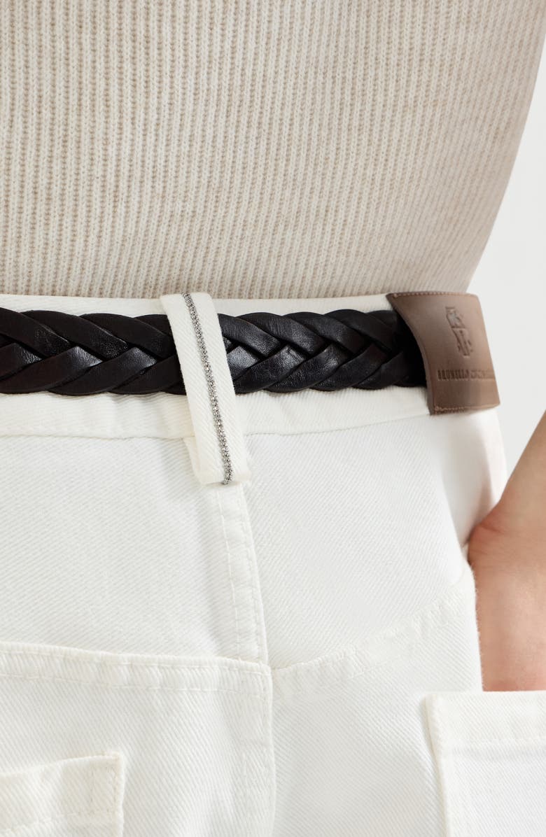 Brunello Cucinelli Contemporary Square trousers, Alternate, color, Ivory