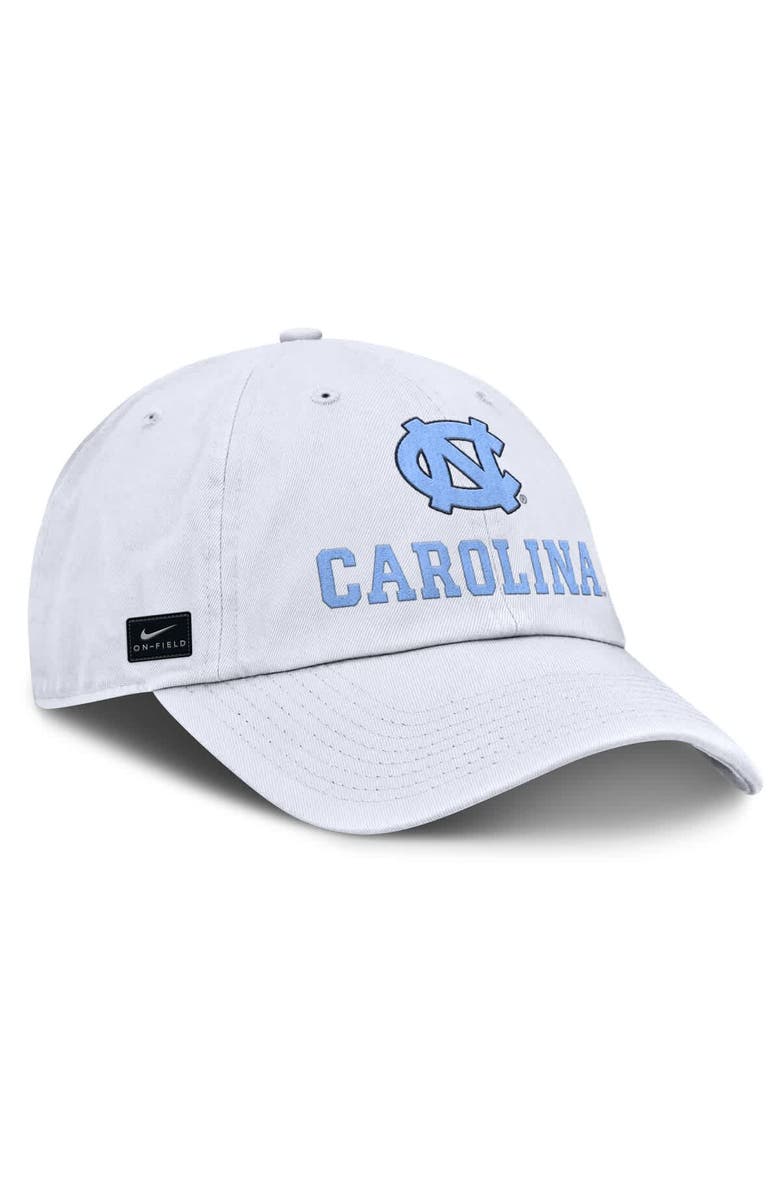 Nike Men's Nike White North Carolina Tar Heels 2025 Sideline Club Adjustable Hat, Alternate, color, 