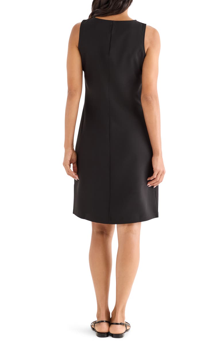 NIC+ZOE Sleeveless Stretch Little Black Dress, Alternate, color, Black Onyx