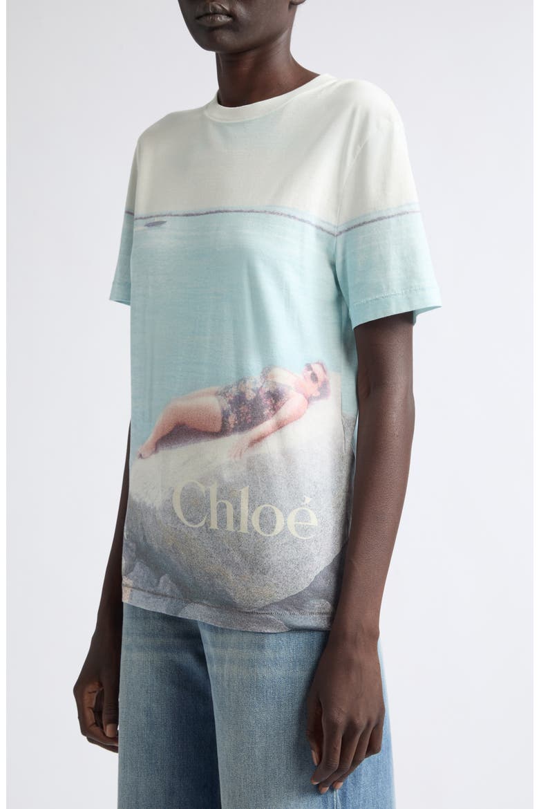 Picture Print Cotton Jersey T-Shirt, Alternate, color, ICONIC MILK