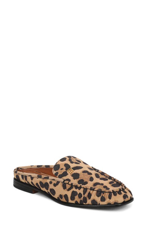 Lainey Croc Embossed Leather Mule
