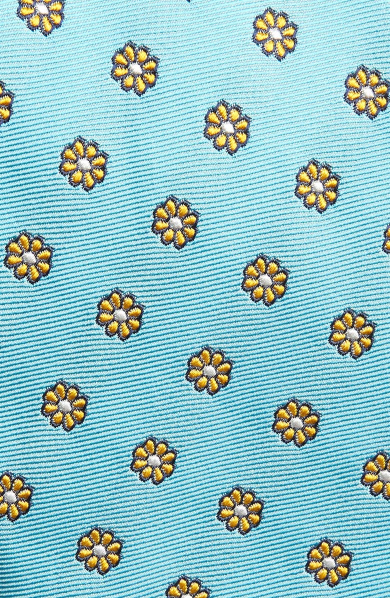 David Donahue Neat Floral Silk Tie, Alternate, color,