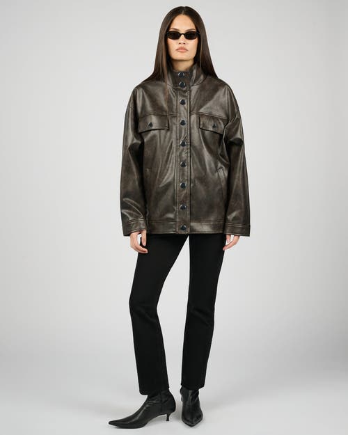 Weworewhat 90's Leather Jacket In White