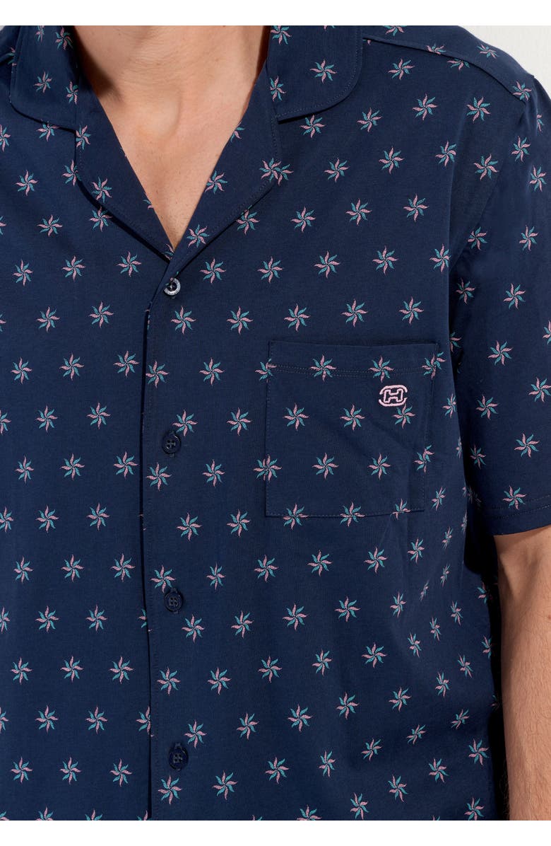 HOM Indio Short Sleepwear, Alternate, color, Navy Print