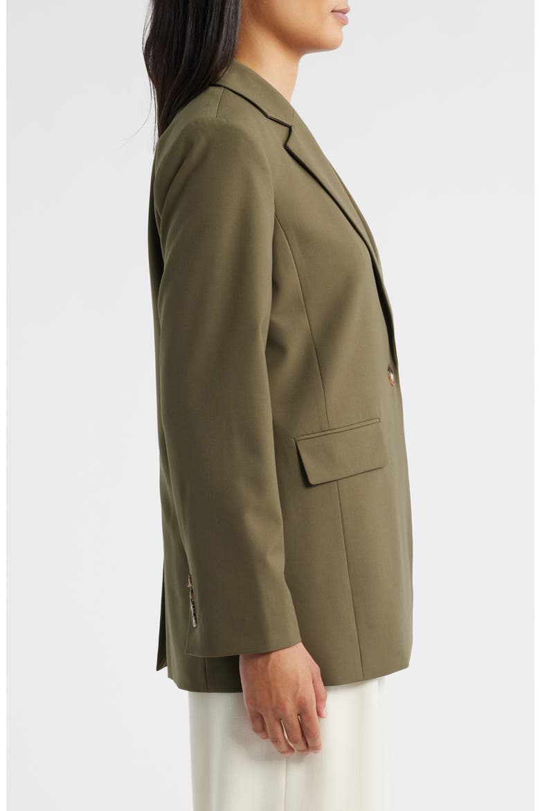 Relaxed One-Button Blazer, Alternate, color, MARTINI OLIVE