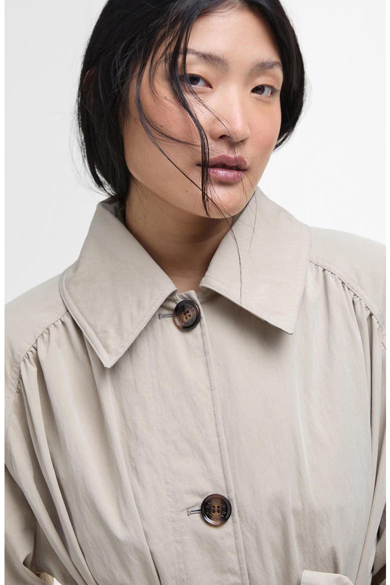 Garbo Showerproof Trench Coat, Alternate, color, LIGHT SAND ROSEMARY