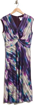 DKNY Knot Front Midi Dress