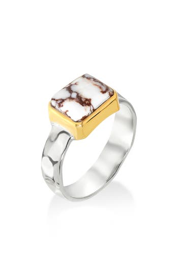 Ys Gems Dahlia Ring In Metallic