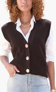 LASCANA Button Detail Sweater Vest
