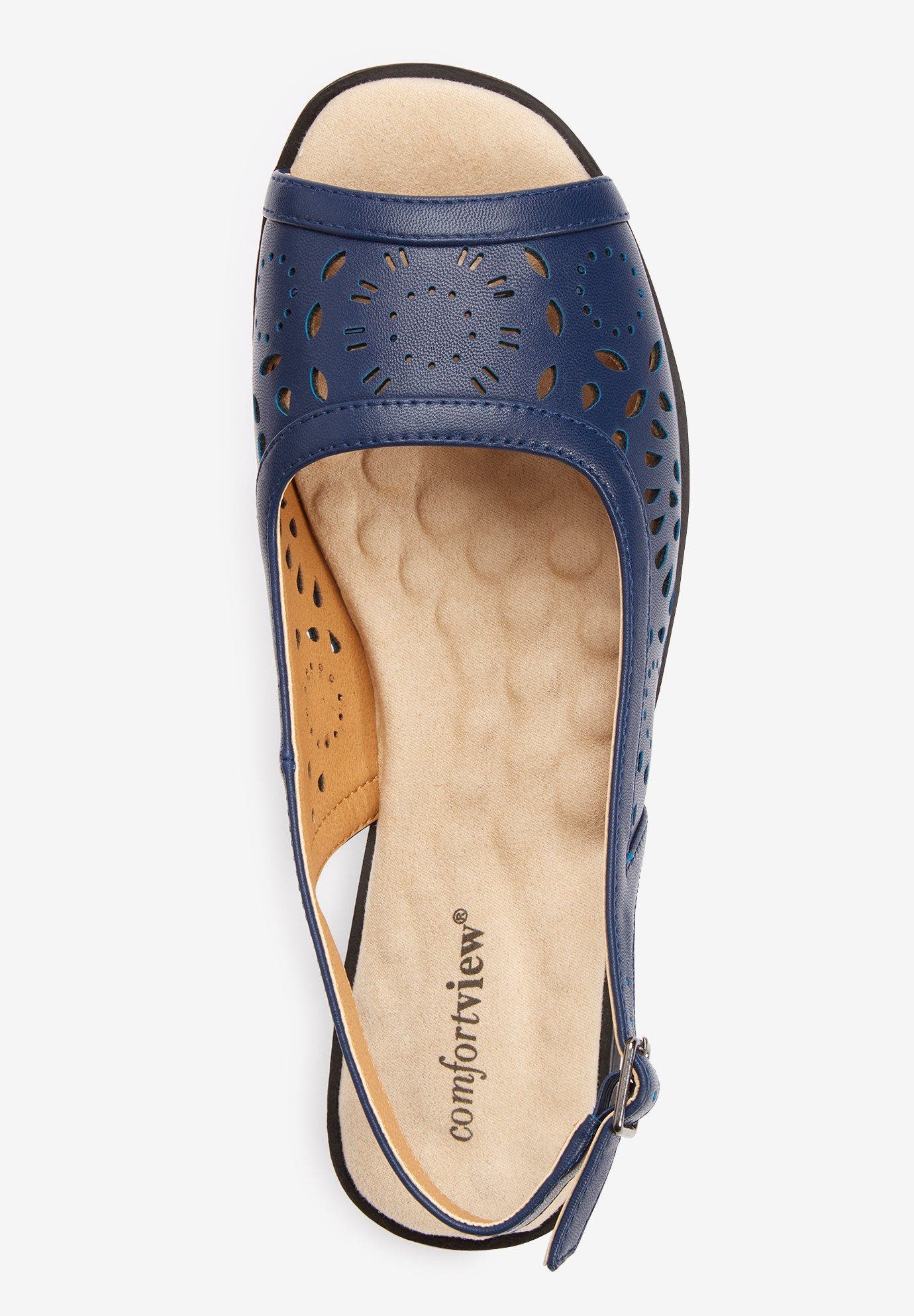 The Mary Leather Like Sling, Alternate, color, NAVY