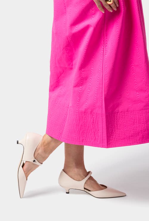 Bells & Becks Nadia Kitten Heel Mary Jane Pump In Pink
