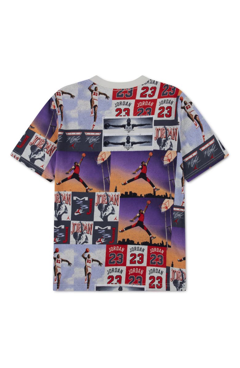 Jordan Kids' Poster Print Cotton Graphic T-Shirt, Alternate, color, Sail