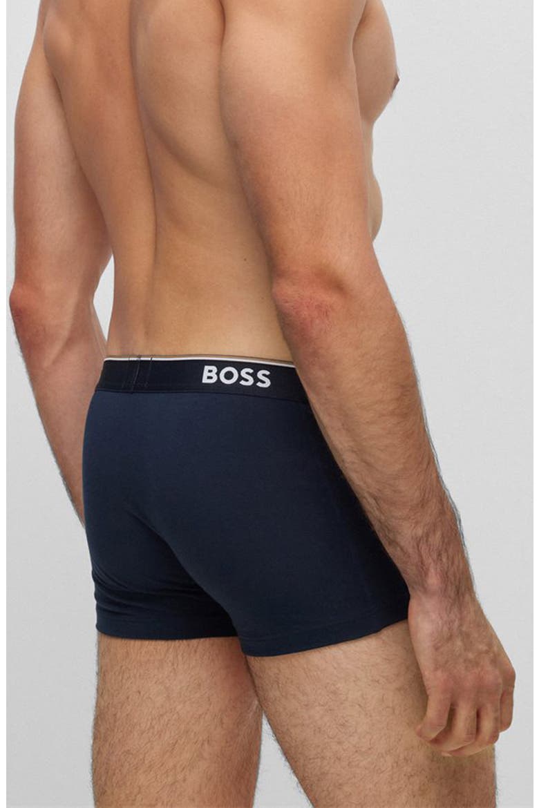 3-Pack Power Stretch Cotton Trunks, Alternate, color, OPEN BU