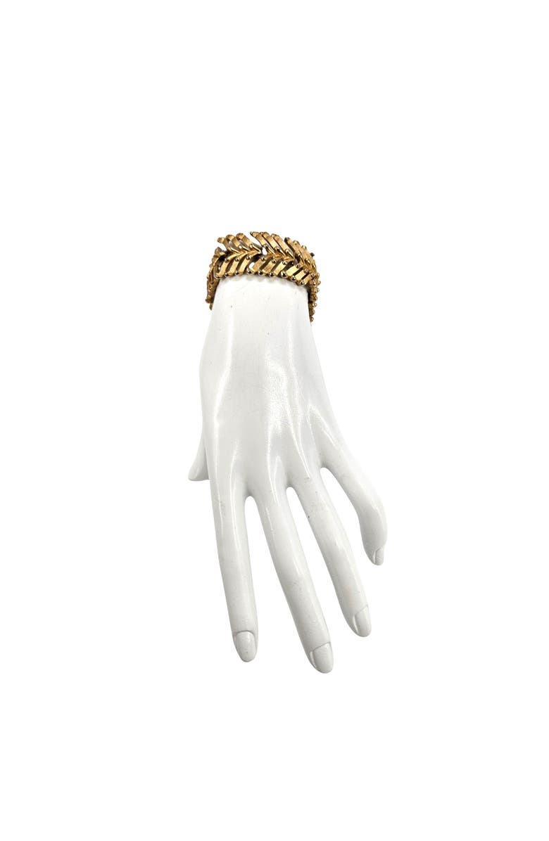 MADISON BEVERLY HILLS Vintage 1950s-60s Goldtone link Bracelet, Alternate, color, Gold