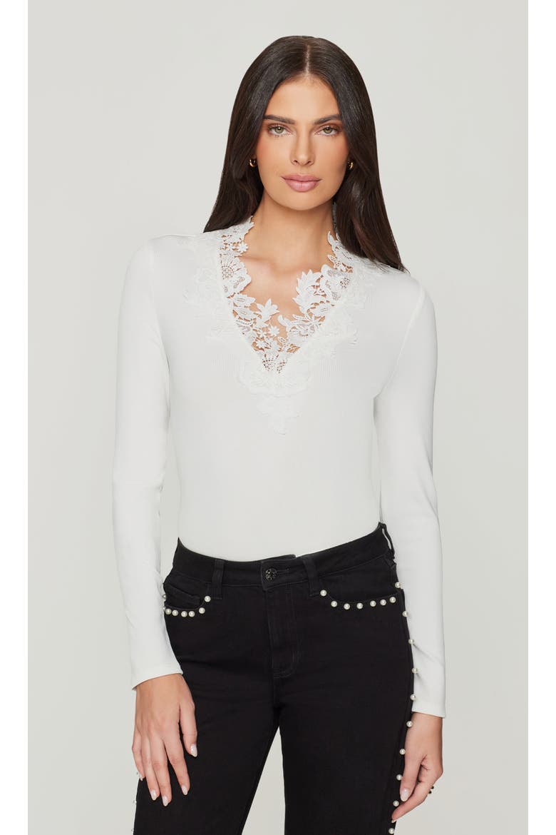 Piper Lace Combo Top, Alternate, color, white