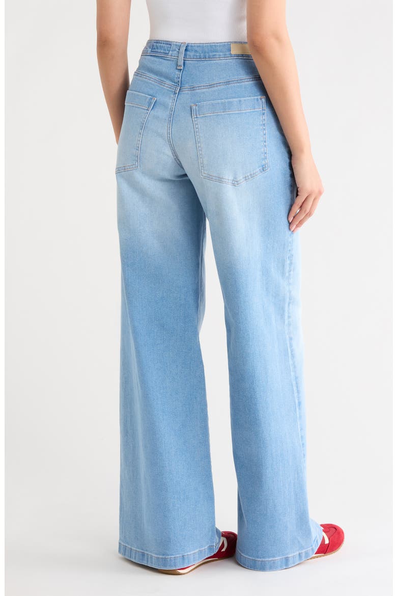 Stella Wide Leg Jeans, Alternate, color, SUNLIT