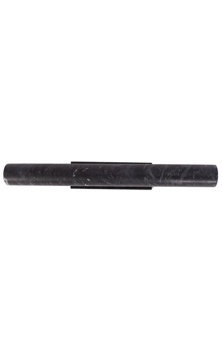 Artifacts Trading Company<sup>™</sup> Artifacts Trading Company 12" Straight Rolling Pin With Marble Stand, Alternate, color, Black Matte