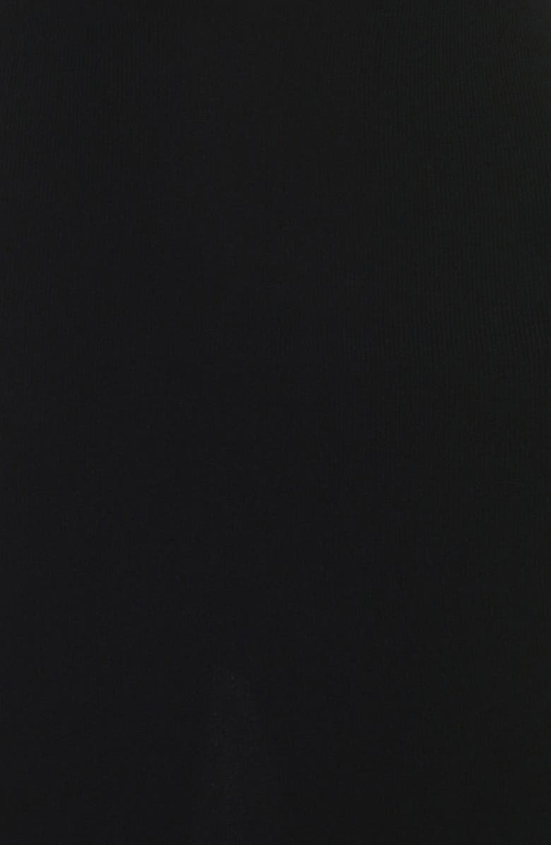 HOUSE OF CB Keeya Long Sleeve Belted Neck Dress, Alternate, color, Black