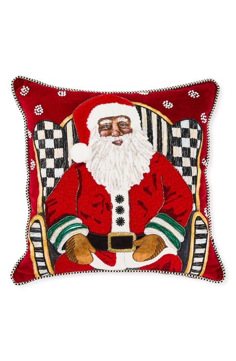 Christmas Santa Accent Throw Pillow