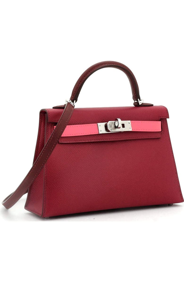 Pre-Owned Hermes Kelly Mini II Bag Tricolor Epsom with Palladium Hardware 20, Alternate, color,
