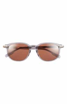 Montblanc 52mm Round Sunglasses