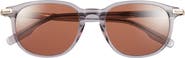 Montblanc 52mm Round Sunglasses
