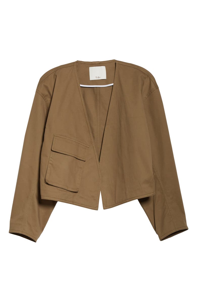 Tibi Myriam Crop Stretch Twill Jacket, Alternate, color,