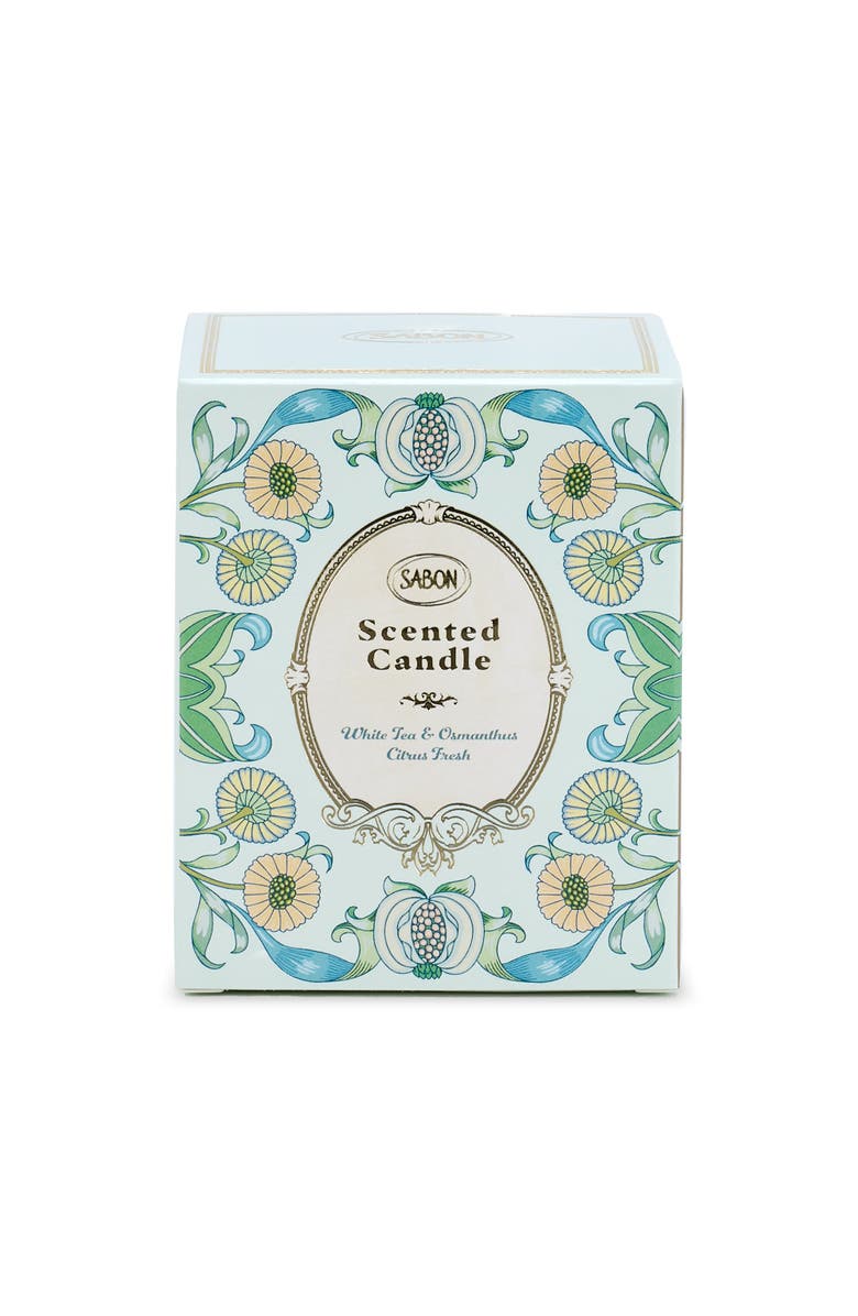 SABON Candle White Tea & Osmanthus, Main, color, White Tea & Osmanthus