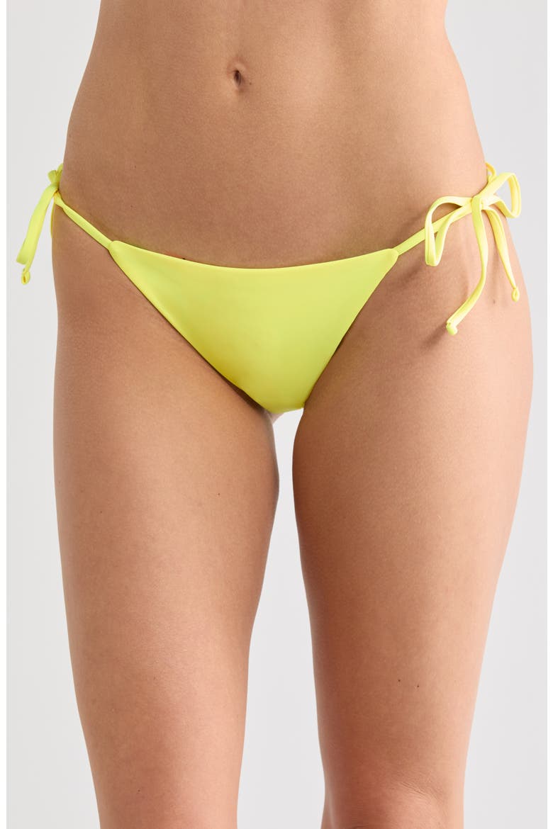 Sunning Side Tie Bikini Bottoms, Main, color, YELLOW