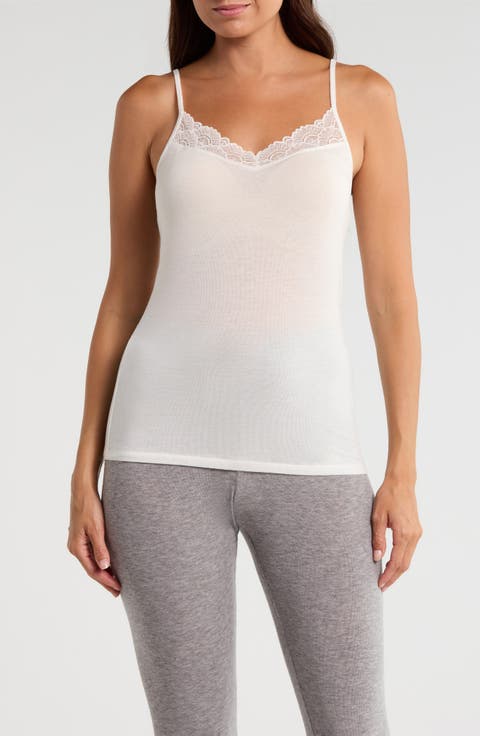 Luxe Lace Trim Layering Camisole