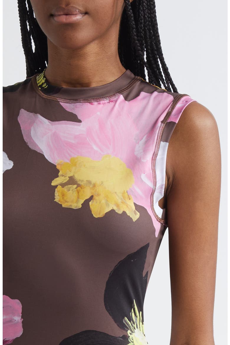 Floral Jersey Tank Dress, Alternate, color, WILD FLOWERS