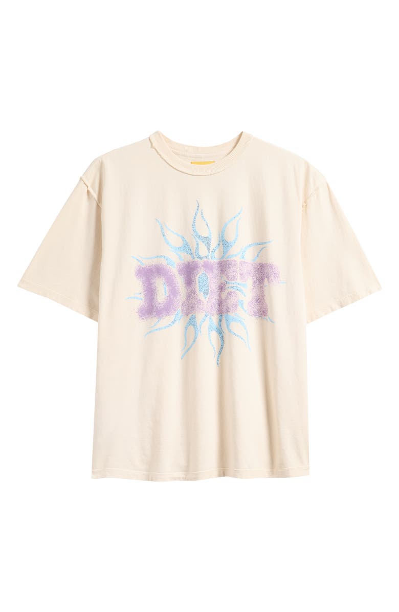 DIET STARTS MONDAY Flame Spray Graphic T-Shirt, Alternate, color, 